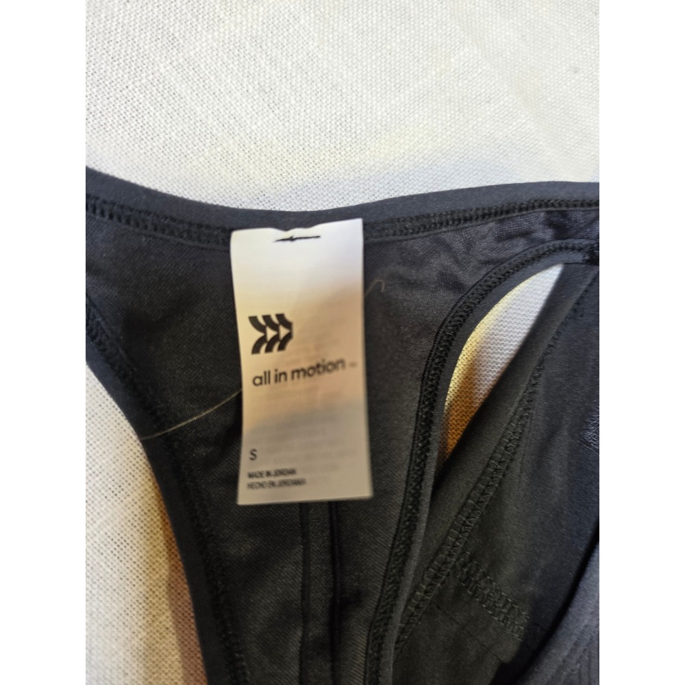 All in Motion Women Black Seamless Medium Support Sports Bra S 214 05 8870 - Picture 2 of 6